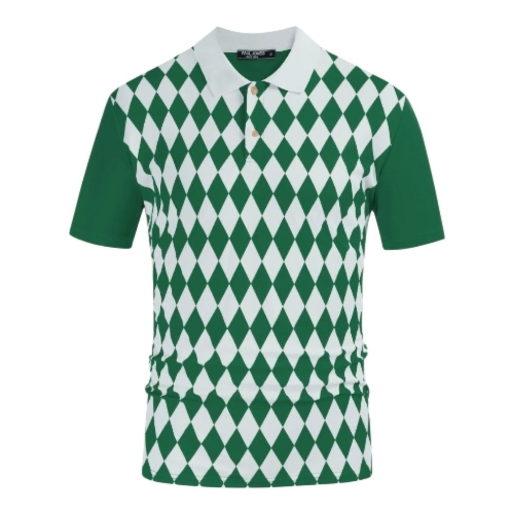 Paul Jones Short Sleeve Performance Golf Polo Shirt Size 2XL